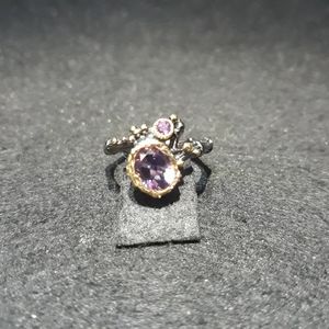 Hobbit Series:Natural Amethyst Ring r10